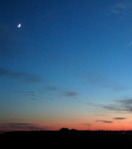 A Texas Sunset/Moonrise, Hondo, TX 09-2006